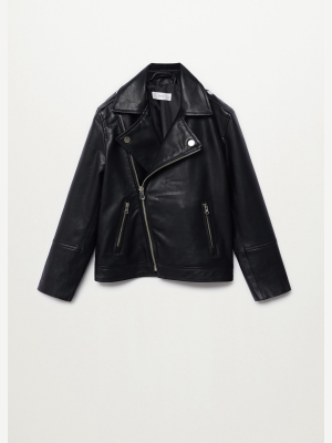 Faux-leather Jacket