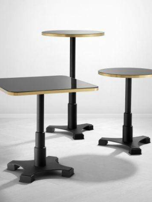 Eichholtz Avoria Dining Table Square - Black & Gold