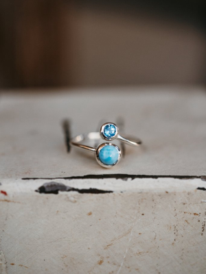 The Bella Ring | Blue + Larimar