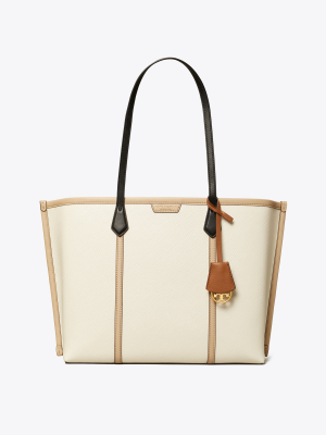 Perry Color-block Triple-compartment Tote Bag