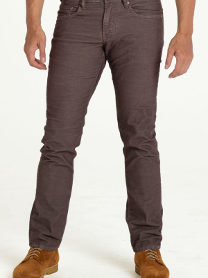 Barfly Slim Cord Pants In Bourban