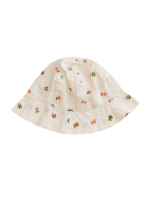 Fin & Vince Embroidered Floral Sunhat