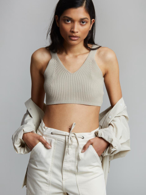 Athena Knit Bralette - Oyster