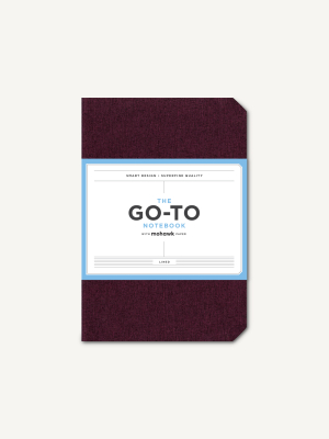 Go-to Notebook With Mohawk Paper, Mulberry Wine Lined