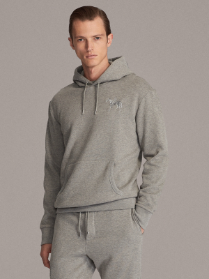 Embroidered Fleece Hoodie