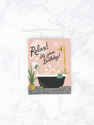 Idlewild Bubble Bath Card