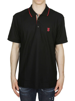 Burberry Monogram Embroidered Polo Shirt