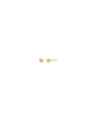 14k Gold Ball Stud Earring