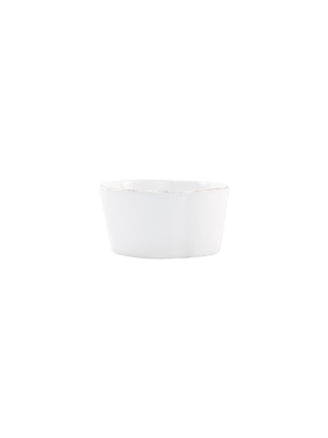 Vietri Melamine Lastra White Condiment Bowl