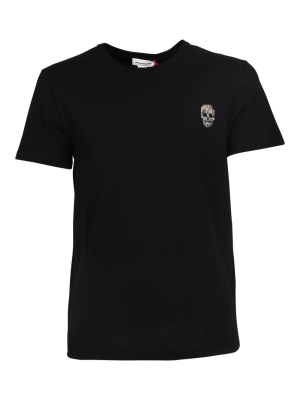 Alexander Mcqueen Skull Patch Crewneck T-shirt