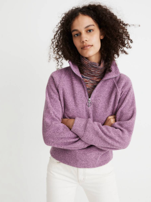 Fleece Half-zip Popover Top