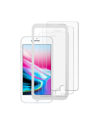 Valor 3-pack Clear Tempered Glass Lcd Screen Protector Film Cover For Apple Iphone 6/6s/7/8