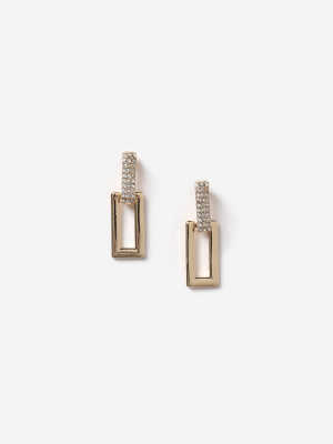 **rectangle Drop Earrings