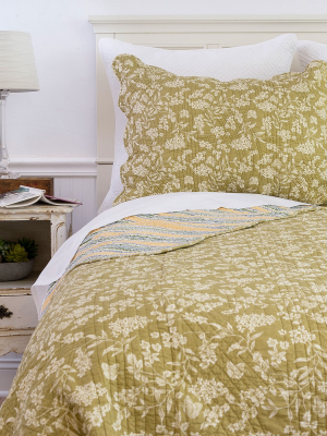 C&f Home Green Toile Quilt