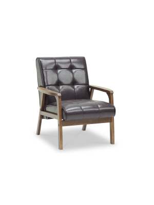 Mid-century Masterpieces Club Chair Brown - Baxton Studio