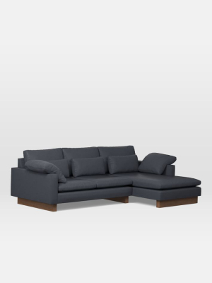 Harmony Leather 2-piece Chaise Sectional