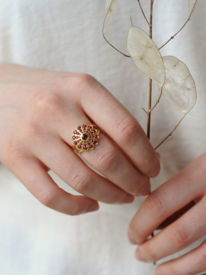 Pushpa Cocktail Ring