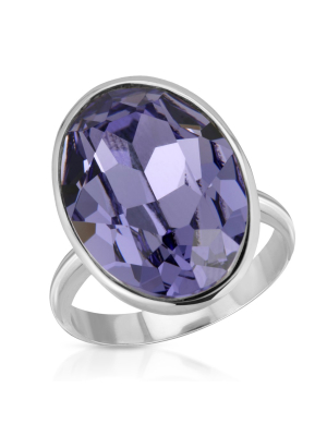 Ecliptic Tanzanite Swarovski Ring