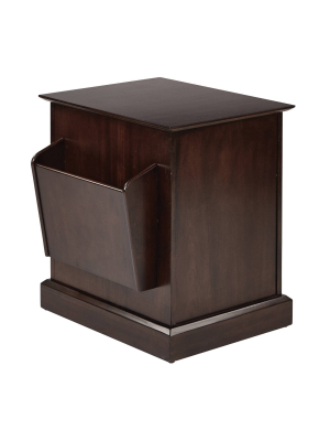 Colette Chair Side Table Walnut - Osp Home Furnishings