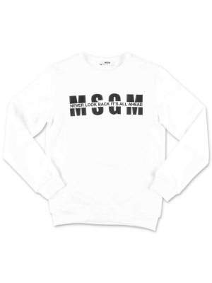 Msgm Kids Logo Printed Sweatshirt