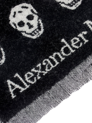 Alexander Mcqueen Reversible Skull Scarf