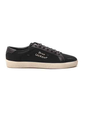 Saint Laurent Court Classic Sl/06 Embroidered Sneakers