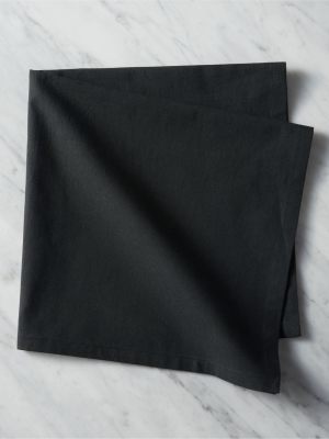 Poplin Black Napkin