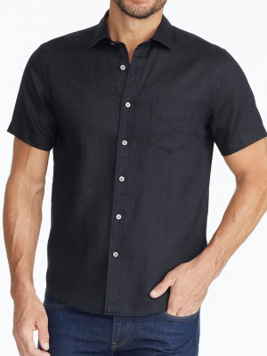 Wrinkle-resistant Linen Short Sleeve Cameron Shirt