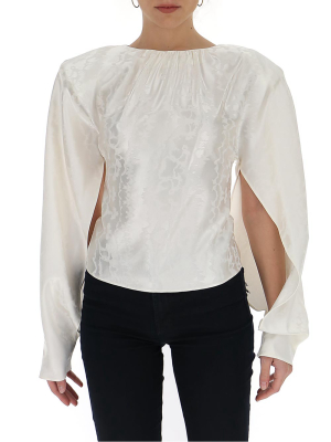 The Attico Padded Shoulder Blouse