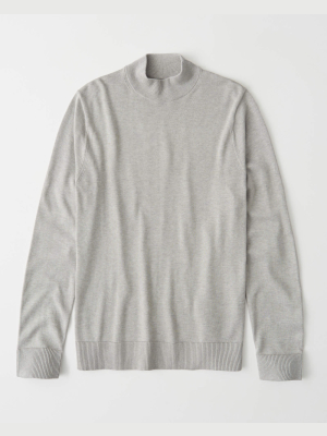 Pima Cotton Mock Neck Sweater