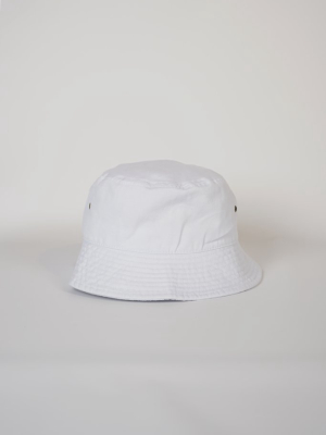 Cotton Bucket Hat White