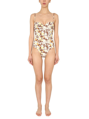 Tory Burch Floral Print One-piece Swimsuit