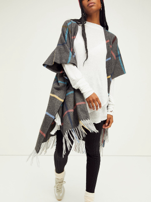 Window Pane Plaid Kimono