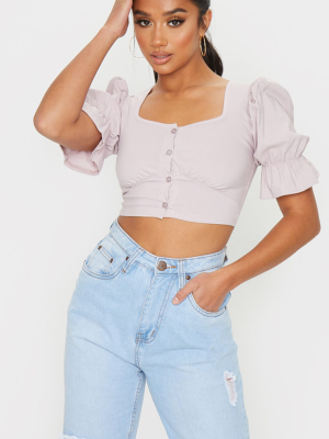 Petite Blush Bengaline Cropped Blouse