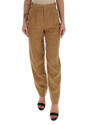 Alberta Ferretti Side-buttoned Trousers