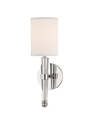 Volta 1 Light Wall Sconce Polished Nickel