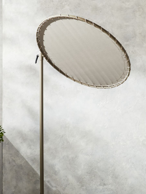 Round Grey Sun Shade With Pole