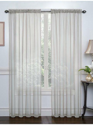 Goodgram 2 Pack: Elegant Sheer Voile Curtain Panels