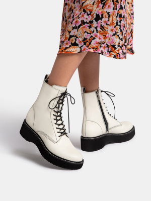 Vela Boots Off White Leather