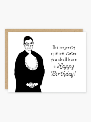 Rbg Majority Opinion Birthday Card - Po5