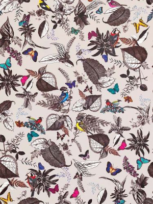 Bird Song Wallpaper In Brown From The Verdanta Collection By Osborne & Little