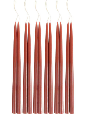 Pair Of Taper Candles - Clay