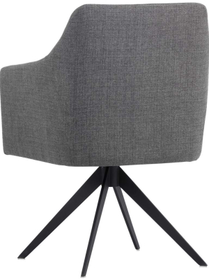 Sydney Swivel Chair, Coastal Grey