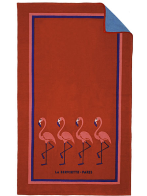 Red Flamingo Beach Towel - Kids