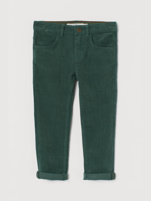 Slim Fit Corduroy Pants