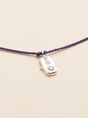 Sterling Silver Jivala Charm Necklace - Hamsa