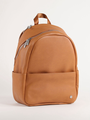 Skyline Backpack Cognac - Brushed Nickel Hardware