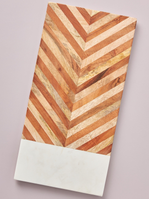 Chevron Marble Cheese Board