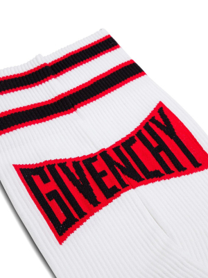 Givenchy Logo Ribbed Socks