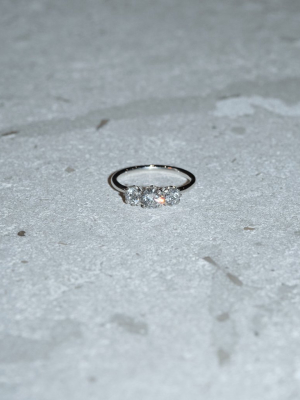 Signature 3 Stone Ring | 9ct White Gold